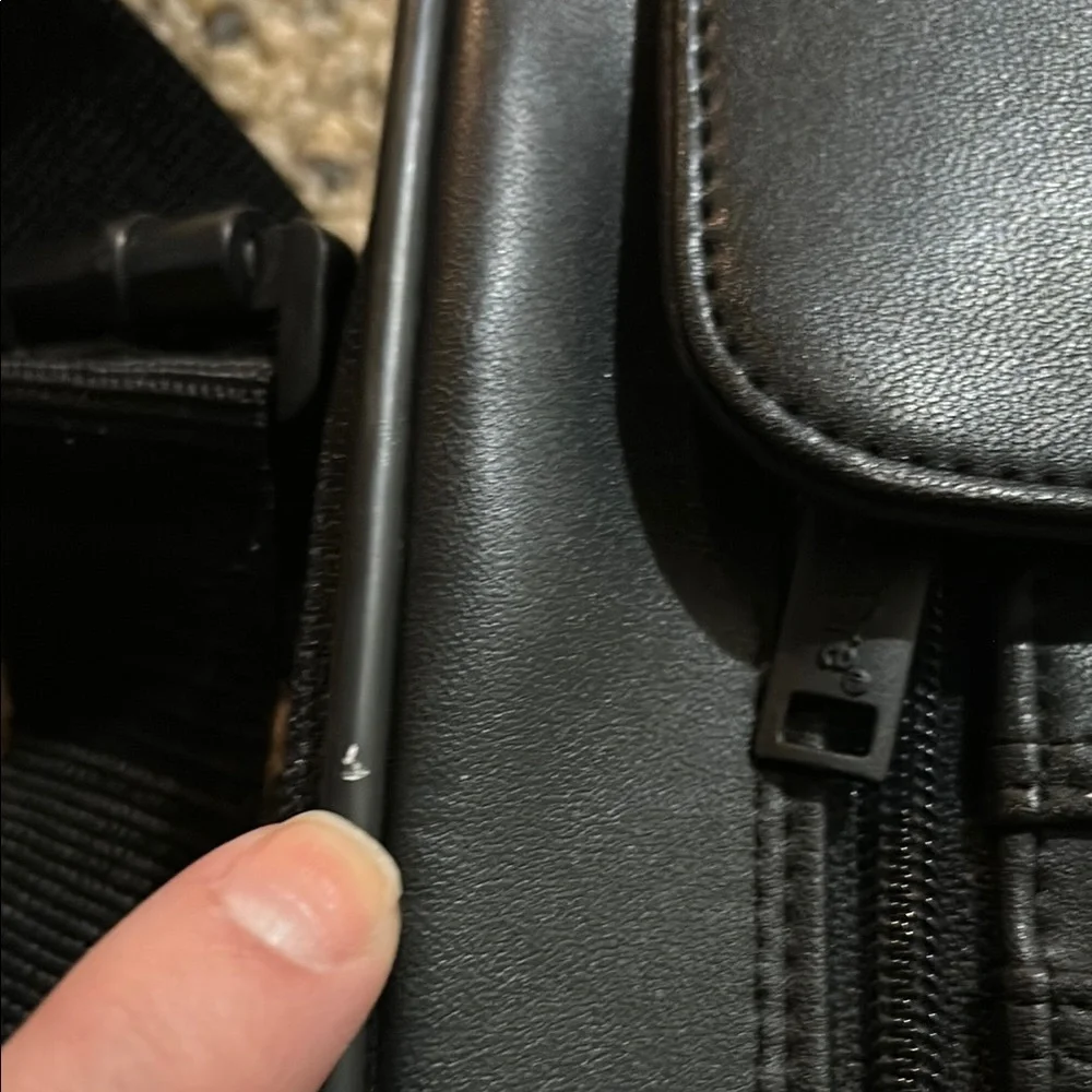 Black Leather Men's Bag